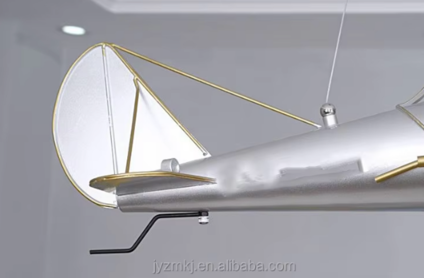 First Flight Airplane LED Pendant Chandelier Retro Bedroom