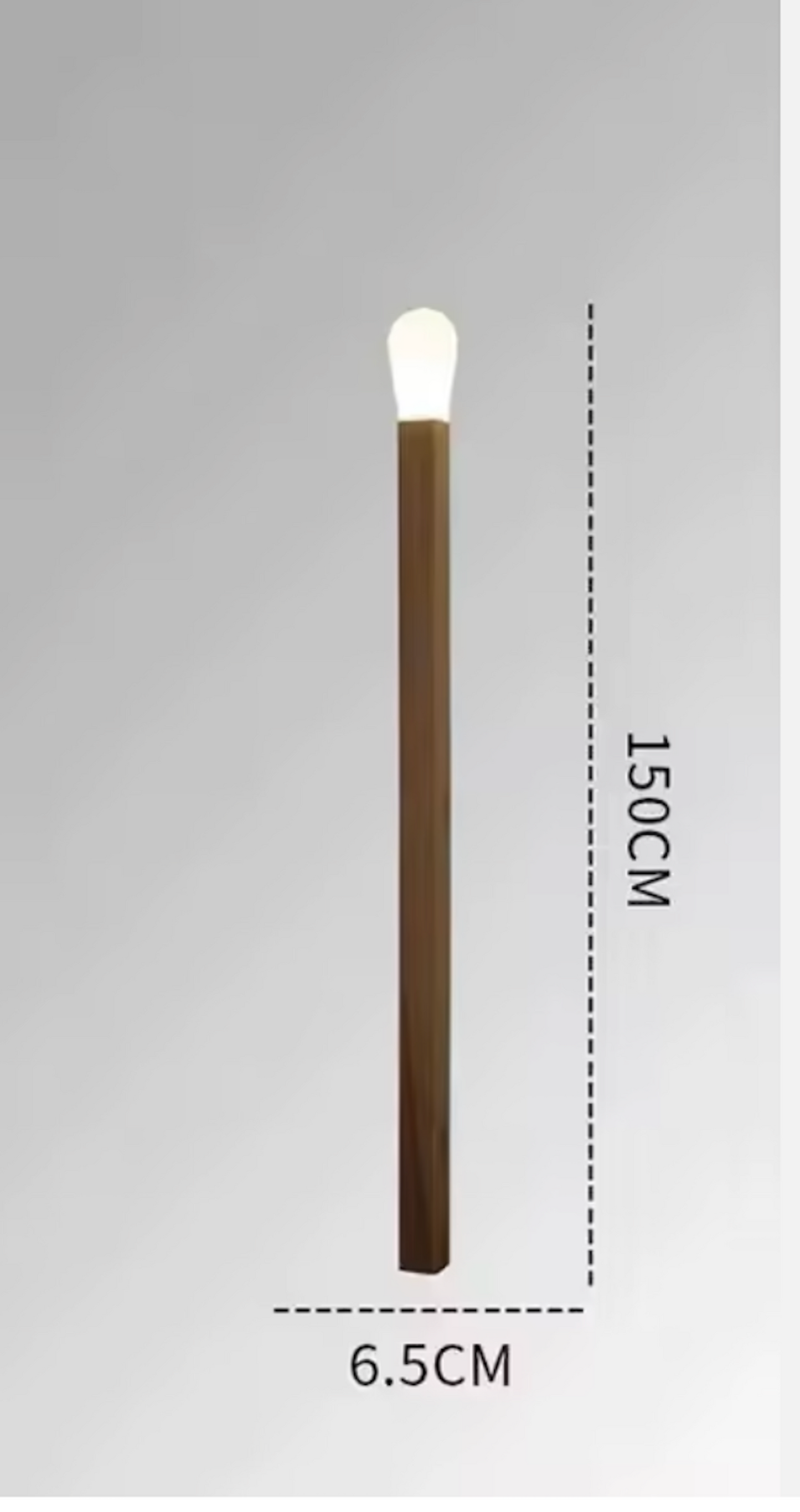 Sparkle Statement Lighting Match Real Wood LED Floor Lamp