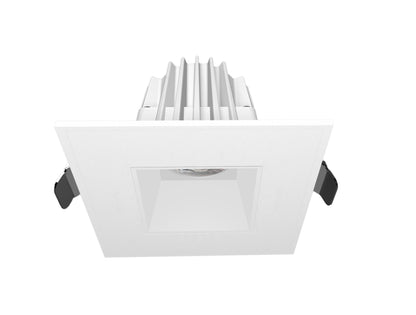 NexaSquare 2" & 4" Square Recessed LED Downlight, 5CCT Selectable, 500 Lumens, White Trim (6 Lights)