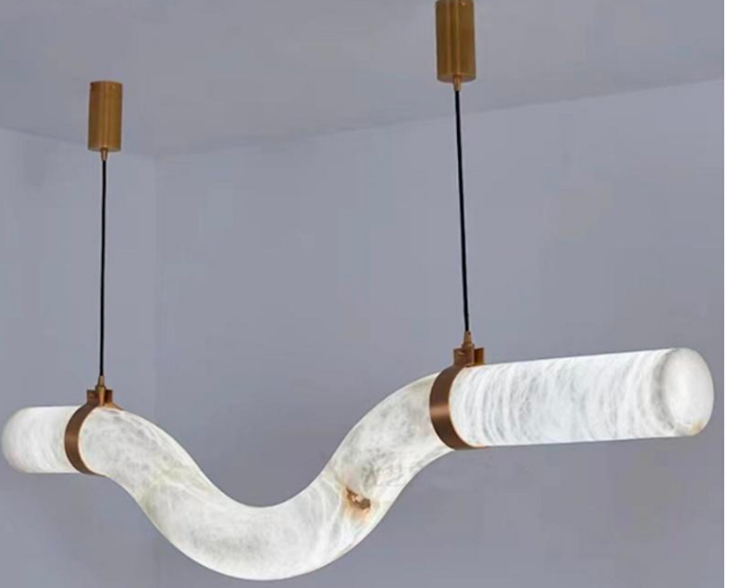 FACT OF LIFE TUBULAR ALABASTER CHANDELIER LED IN 2 SIZES