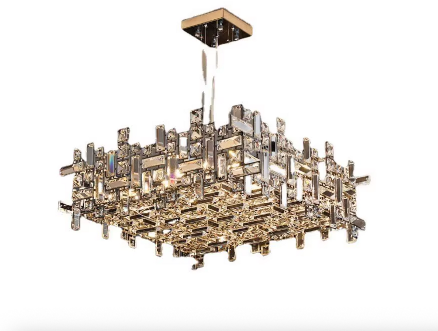 Strato Square| Refined Crystal Dining Chandelier Available in 3 sizes